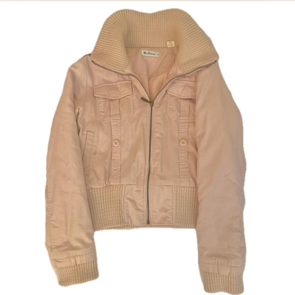 Adorable light pink Ben Sherman bomber with secret pocket. - Picture 2 of 8